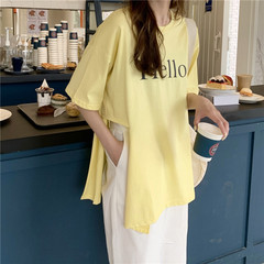 Letter printed candy T-shirt