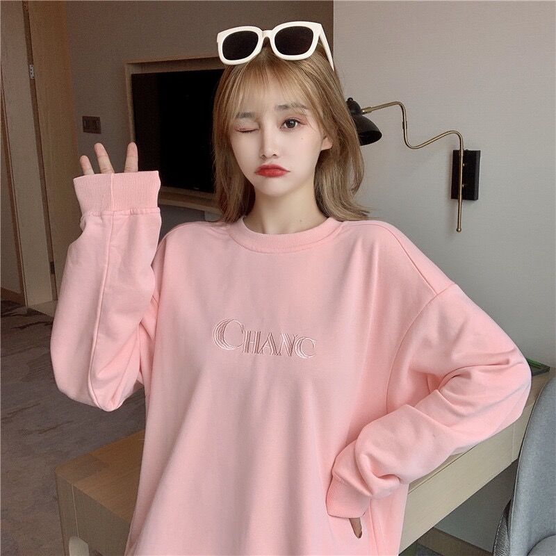 Real shot thin long sleeve embroidered T-shirt for women