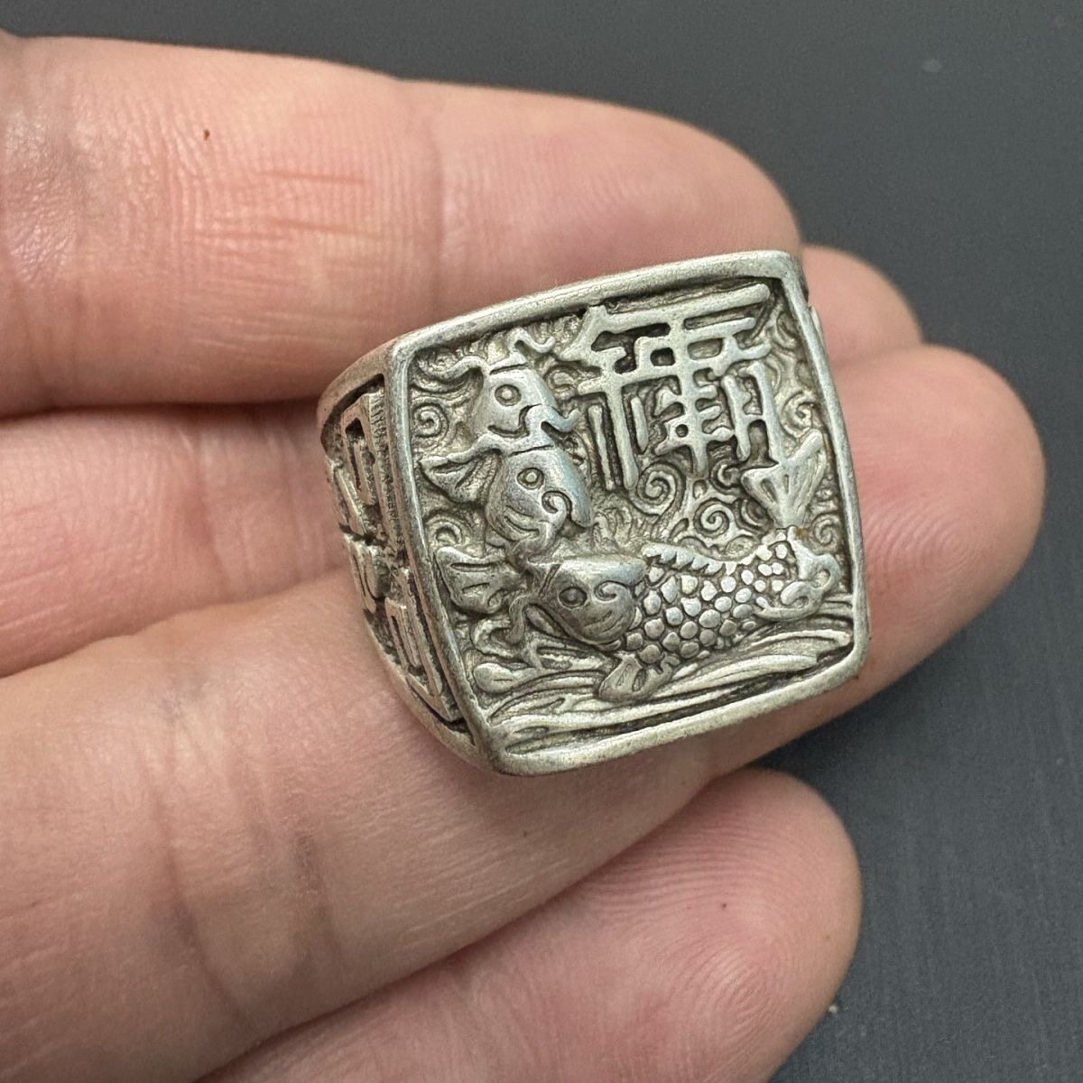 古玩杂项收藏古铜器铜戒指