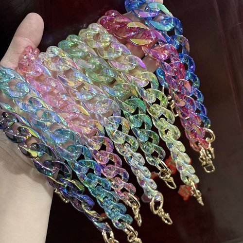 炫彩亚克力链条包包链条配件