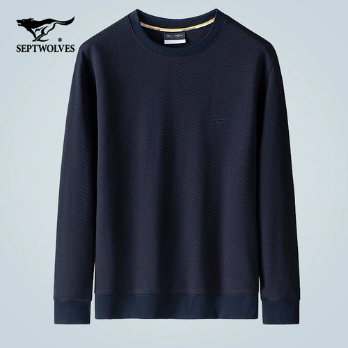 Septwolves, весенняя хлопковая трендовая толстовка, лонгслив, футболка