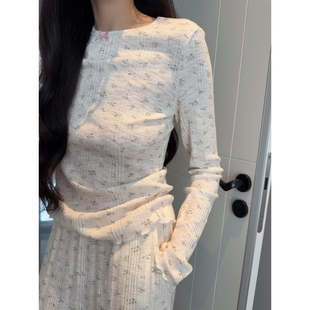 田园风小碎花纯棉睡衣女春秋款2026年新款软糯亲肤舒适家居服套装