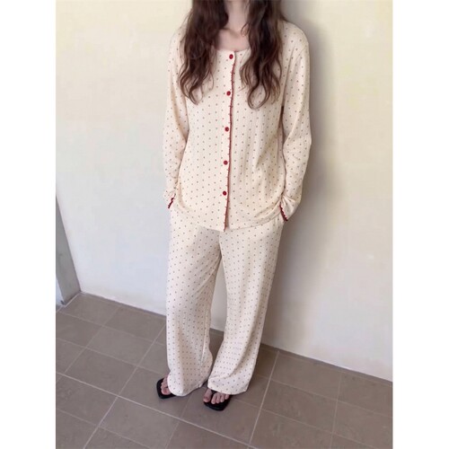 沐染家田园风甜美少女樱桃睡衣