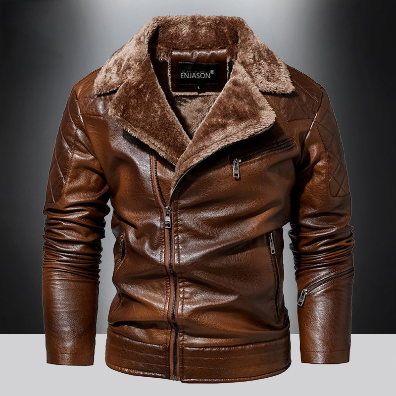 冬季新款立领韩版修身机车皮外套大码胖子男士水洗皮夹克百搭皮衣