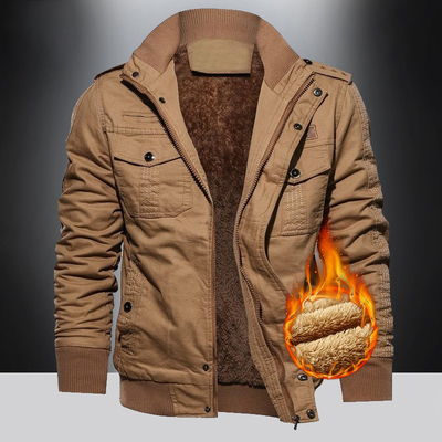 棉衣男士2025冬季新款加绒加厚