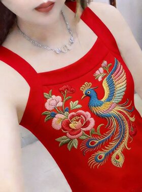清仓捡漏~吊带背心女夏季打底新款中国风无袖吊带修身百搭上衣