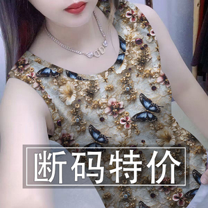 2025新款休闲风复古港风潮流风背心吊带长款夏季大码显瘦时尚上衣