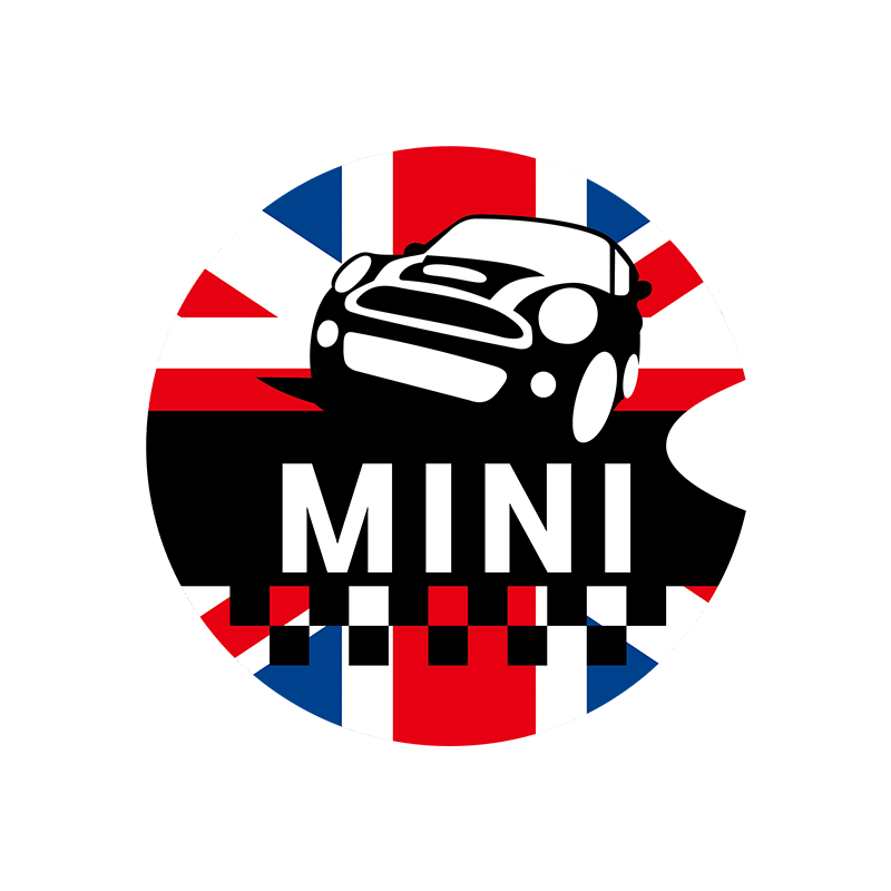 迷你mini cooper F55 56 油箱盖贴纸 英伦红蓝米字旗拉花装饰