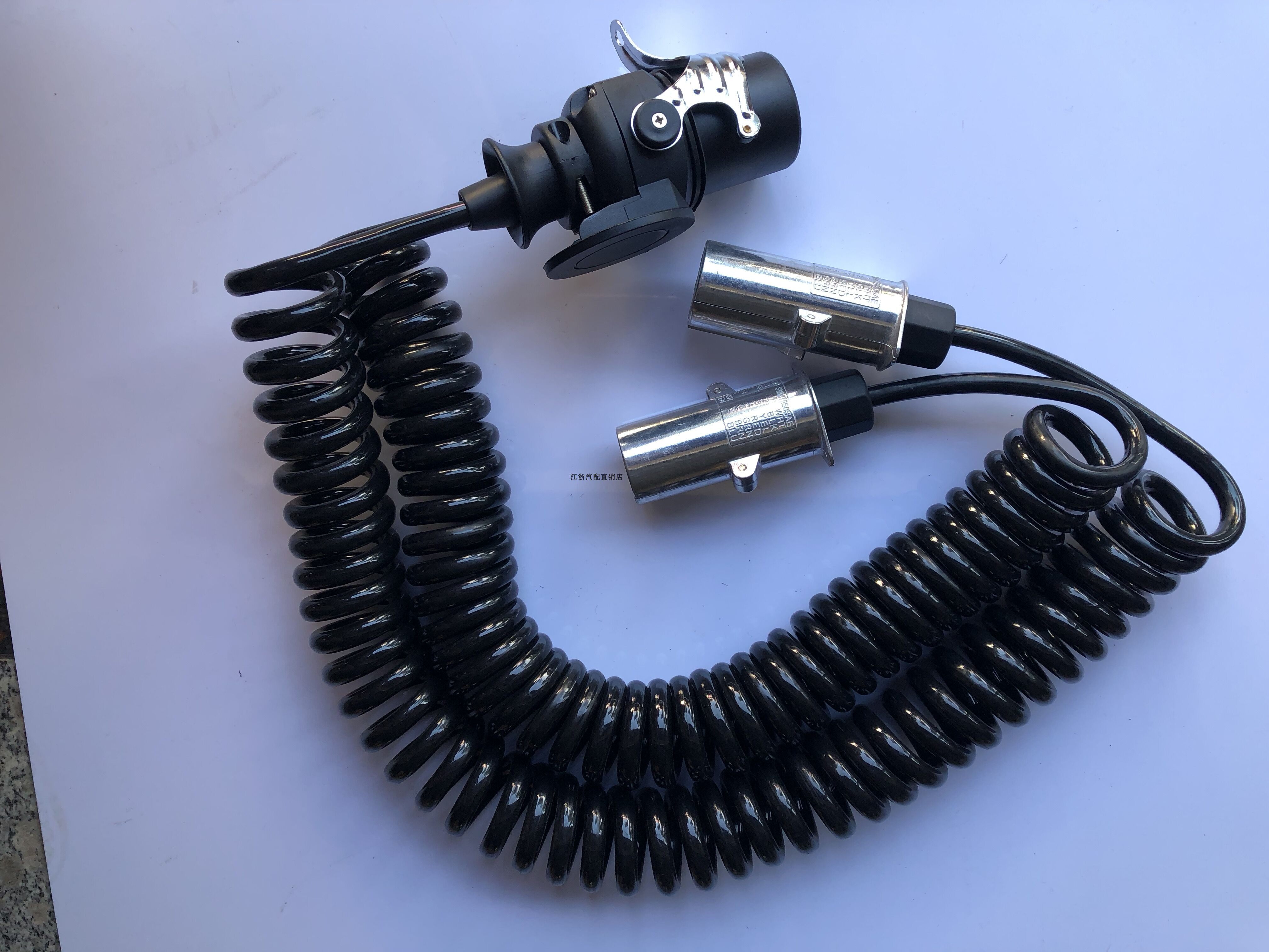 进口车沃尔沃奔驰半挂车电源线斯堪尼亚15芯螺旋电线ebs线1拖2