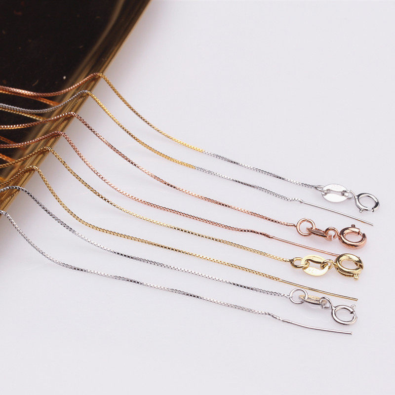 精诚艺diy珍珠配半银镀金项链韩式穿心盒仔链路路通珠宝项链百搭在类目 饰品/流行首饰/时尚饰品新, 项链中 - 来自Buy2taobao.com提供专业的淘宝代购服务