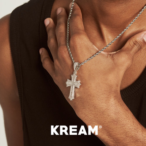 KREAM 满钻十字项链男嘻哈女同款