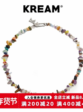 KREAM 原创 天然石 月光石/橄榄石/黑玛瑙 项链男嘻哈女同款