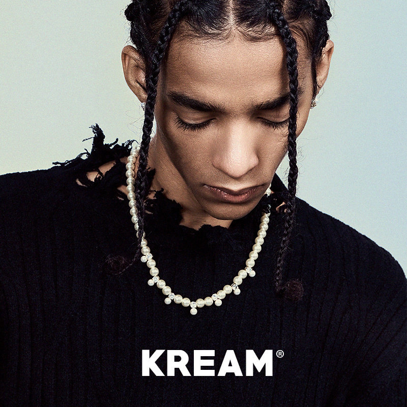 KREAM贝珠珍珠项链男嘻哈女同款图片