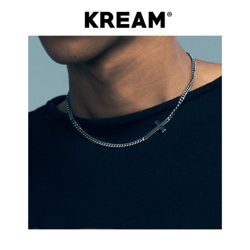 KREAMS925纯银复古十字项链