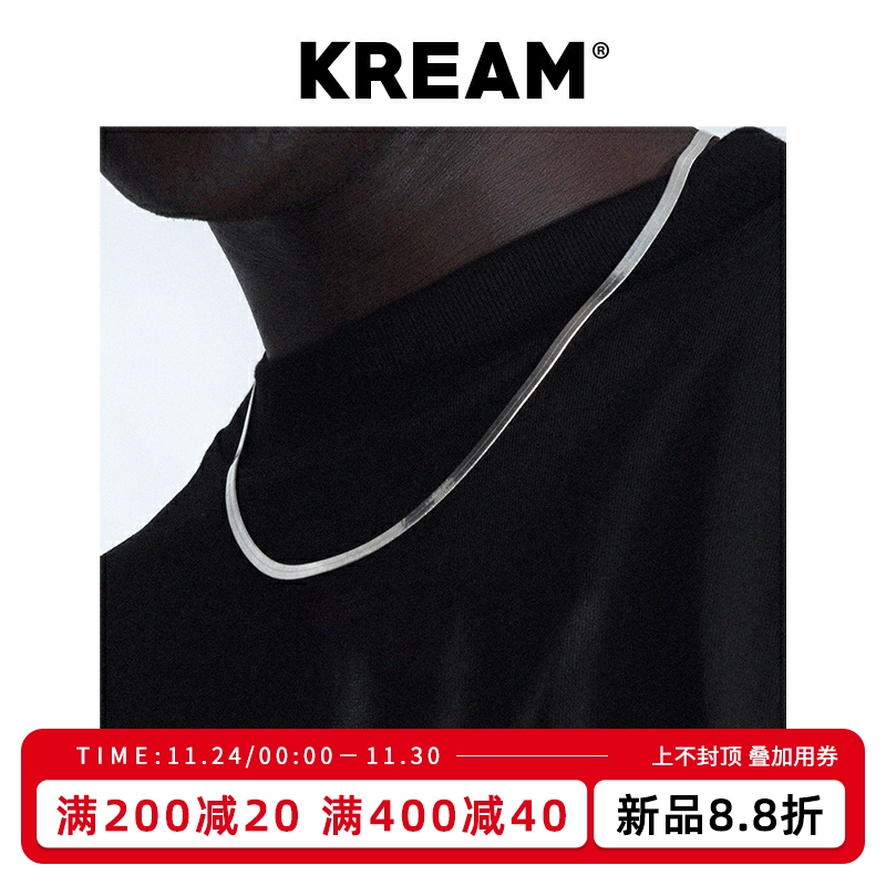 kream纯银男女同款锁骨项链