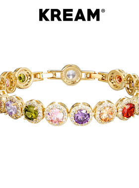 KREAM 彩钻/白钻 网球手链男嘻哈女同款