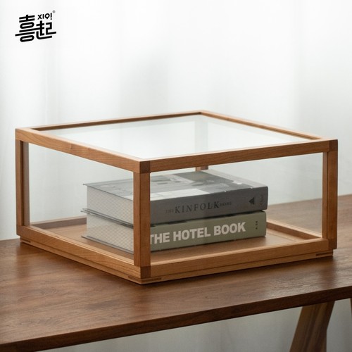 喜起实木罩式展示陈列柜