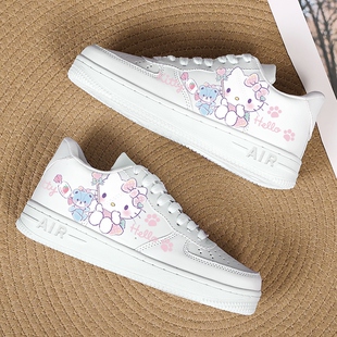 涂鸦低帮板鞋 单鞋 女生可爱甜美小白鞋 运动休闲鞋 子 爆款 2026年新款