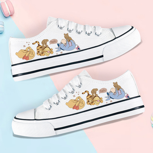儿童鞋子2026新款卡通印花低帮小白鞋小孩子软底板鞋透气休闲鞋潮