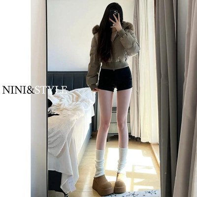 驼色棉服加厚修身保暖短款外套