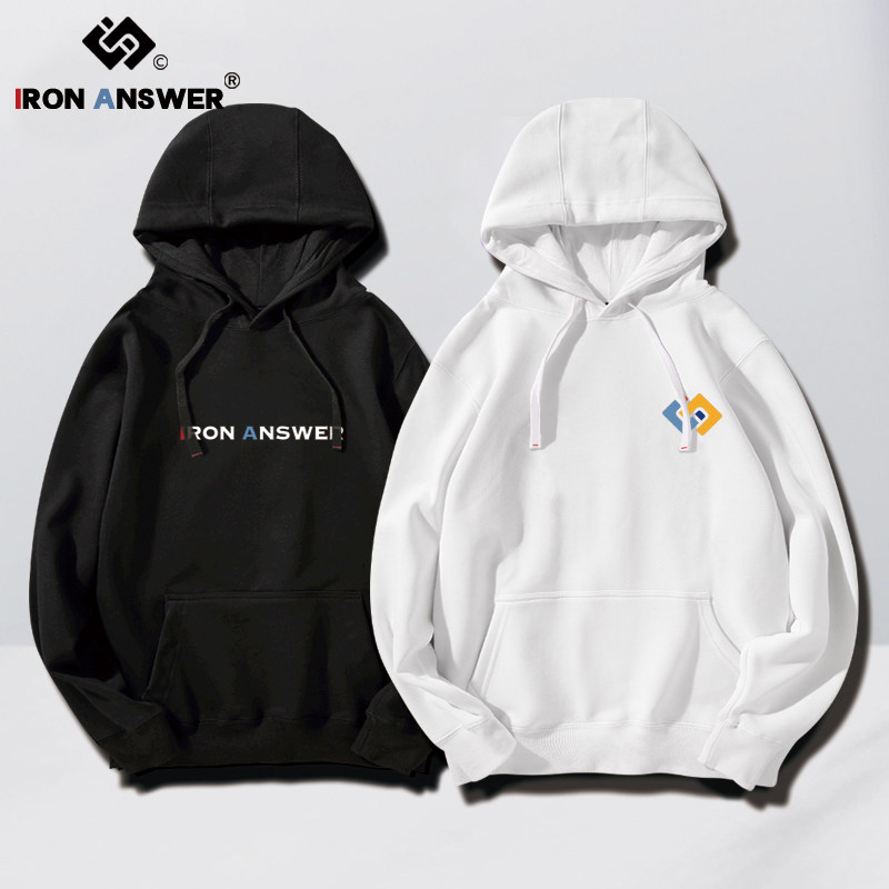 IRON ANSWER艾弗森篮球运动答案训练大码宽松秋冬连帽衫套头卫衣