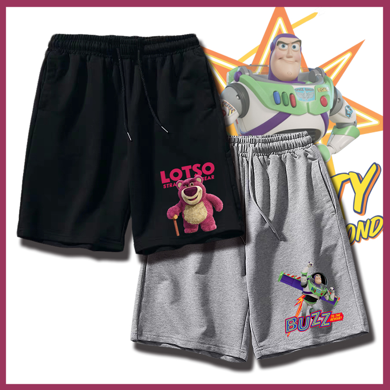 巴斯光年胡迪牛仔草莓熊五分裤