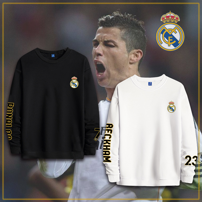 圓領衛衣皇馬足球齊達內卡卡