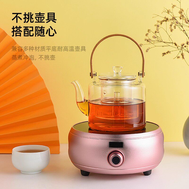 信轩堂 电陶炉煮茶泡茶炉家用茶具小型煮茶器 煮茶器煮水炉 1500W