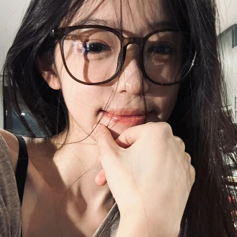 超轻TR90大框近视眼镜