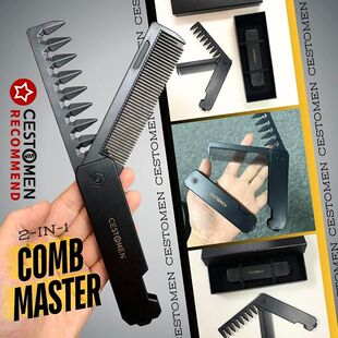 CESTOMEN Multifuncional Portable Plastic Folding Pocket Comb