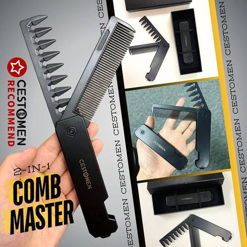 CESTOMEN Multifuncional Portable Plastic Folding Pocket Comb