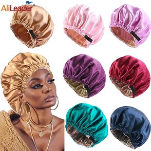 Hair Accessories Hair Nets Satin Bonnet For Sleeping Curly B