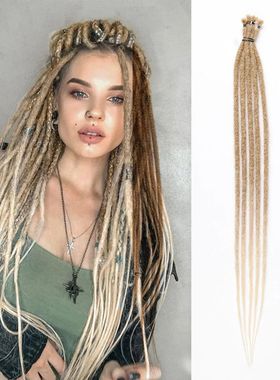 24 Inch Synthetic Dreadlock Extensions 5 Strands Hippie Drea