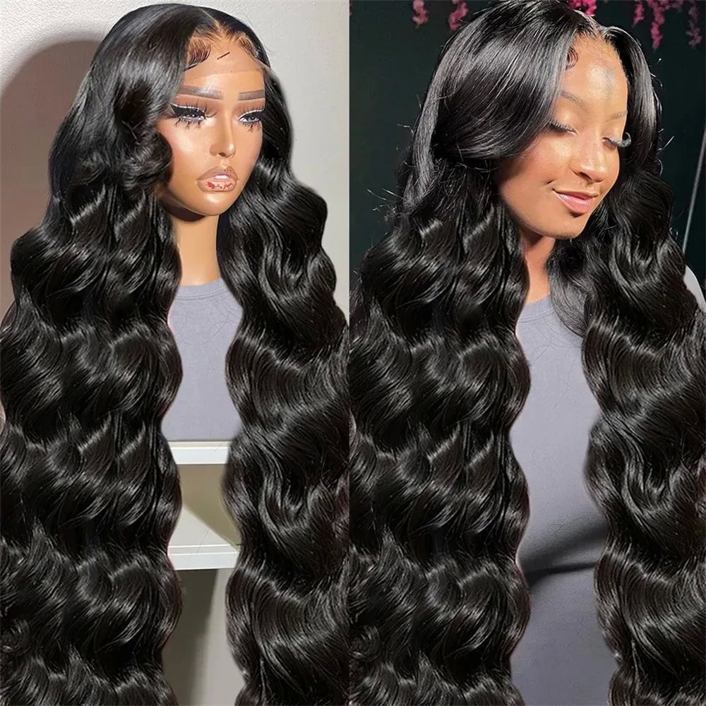 Silkeny 40 Inch 13x4 Body Wave Lace Front Human Hair Wigs Fo