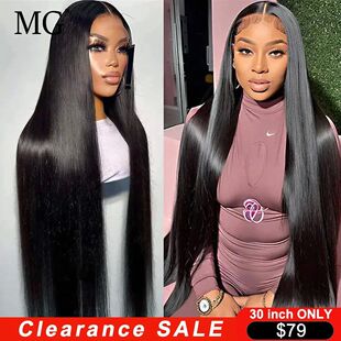 13x6 13x4 HD Transparent Lace Front Human Hair Wigs Pre Pluc