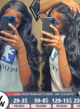 13x4 13x6 HD Body Wave Lace Front Wig Human Hair PrePlucked