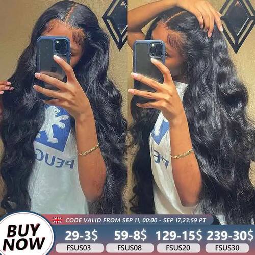13x4 13x6 HD Body Wave Lace Front Wig Human Hair PrePlucked
