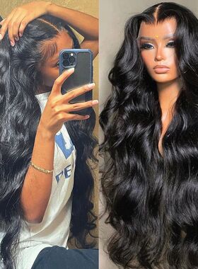 30 40 Inch 13x4 13x6 HD Body Wave Lace Front Wig Pre Plucked
