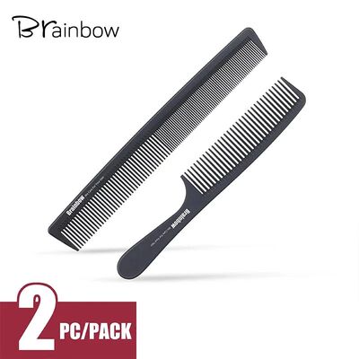 Brainbow 2pc Hair Comb Anti-static Carbon Hair Brush Profess