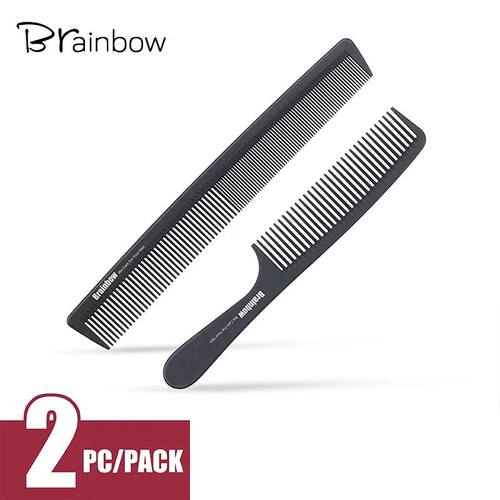 Brainbow 2pc Hair Comb Anti-static Carbon Hair Brush Profess