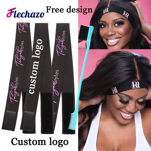 Melt Band Customized Own Logo Name Adjustable Edge Elastic B