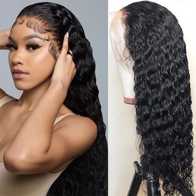 Deep Wave 13x6 Lace Front Human Hair Wig 6X4 5X5 Closure Wig