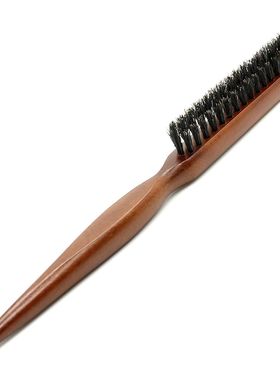 Natural Boar Bristle Hair Fluffy Comb Wood Handle Hair Brush