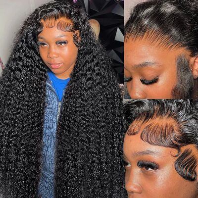 Hd Lace Wig 13x6 Human Hair Wigs 100% Water Wave Lace Fronta