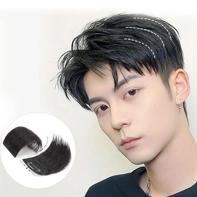 Synthetic 1Piece Invisible Mini Hair Pad For Women And Men H