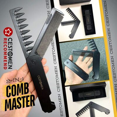CESTOMEN Multifuncional Portable Plastic Folding Pocket Comb