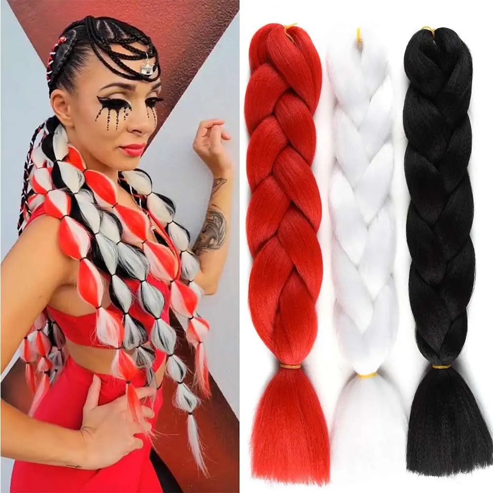Lihui Synthetic Braiding Hair Pre Stretched Jumbo Braid Hair