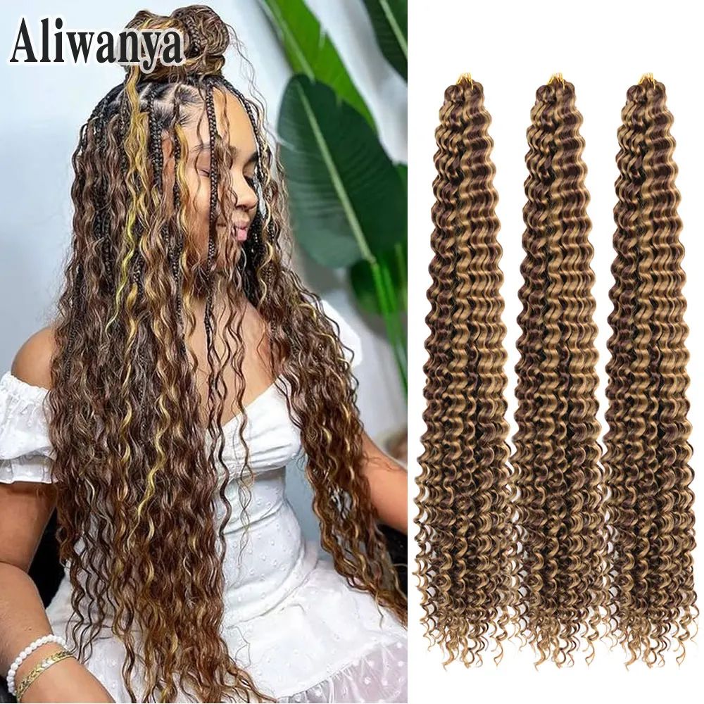 Long Deep Wave Braiding Hair 28 Inch Ocean Wave Crochet Hair