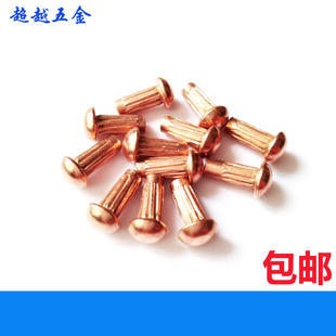 100只 包 2.5 紫铜标牌铆钉铭牌滚花商标铆钉GB827