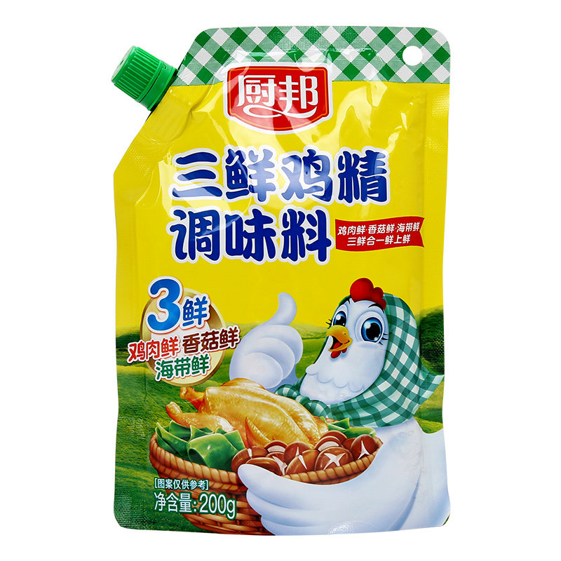 厨邦三鲜鸡精200g增鲜调料炒菜佐汤浓缩替代味精家用调味品袋装图片